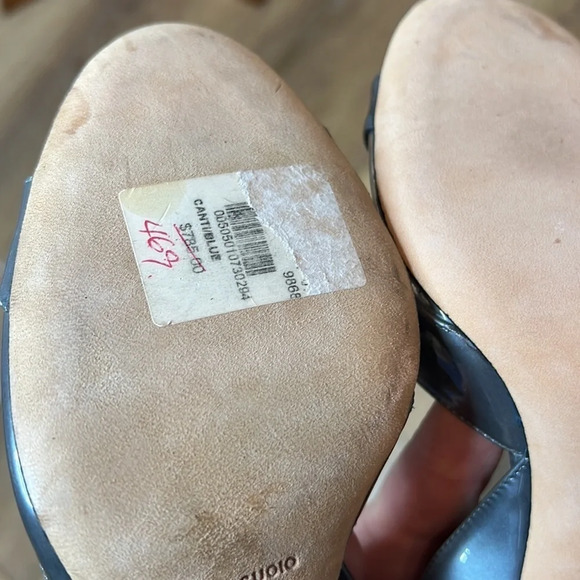 Manolo Blahnik D’Orsay Heel in Canti/Blue Size 37/7US - Picture 10 of 14